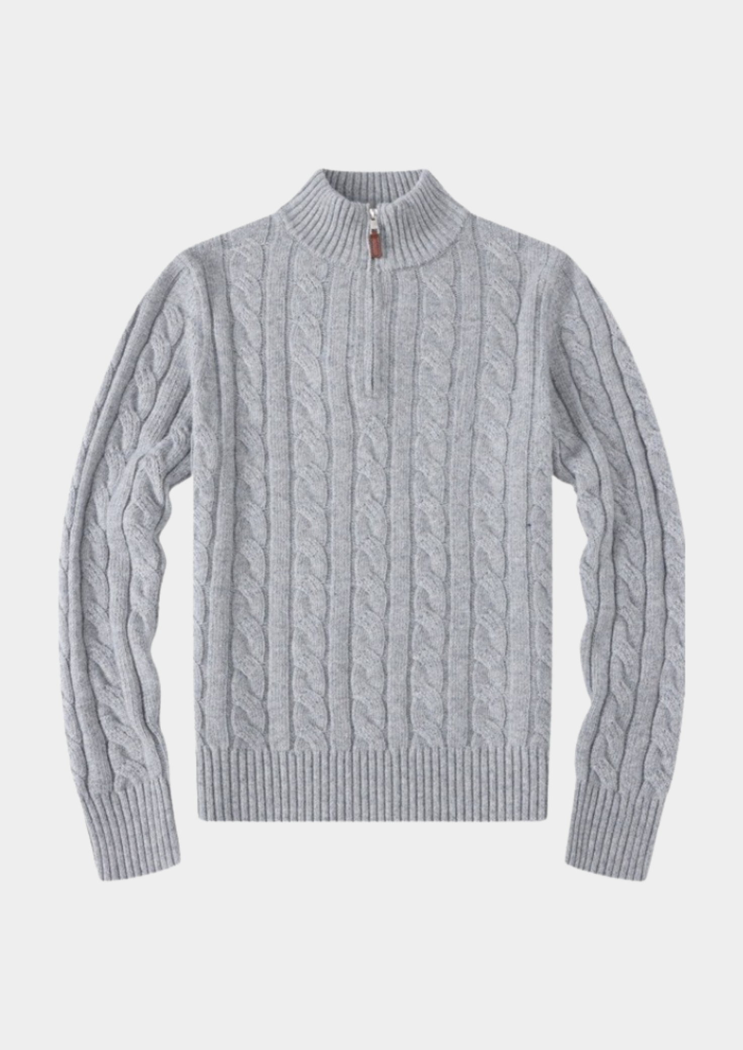 Cable-Knit Half Zip Sweater Women