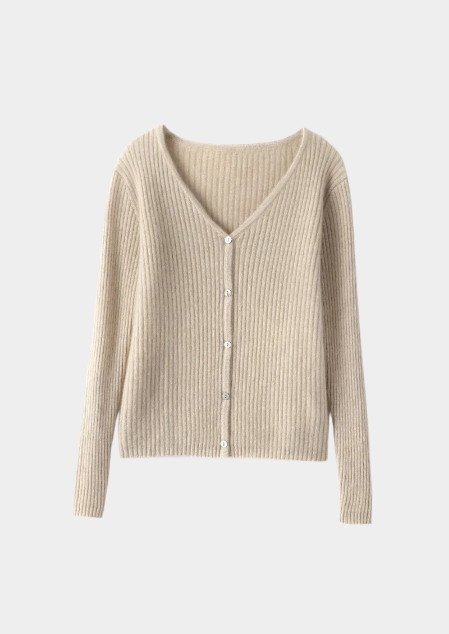 Cashmere V-neck Knitted Cardigan Women