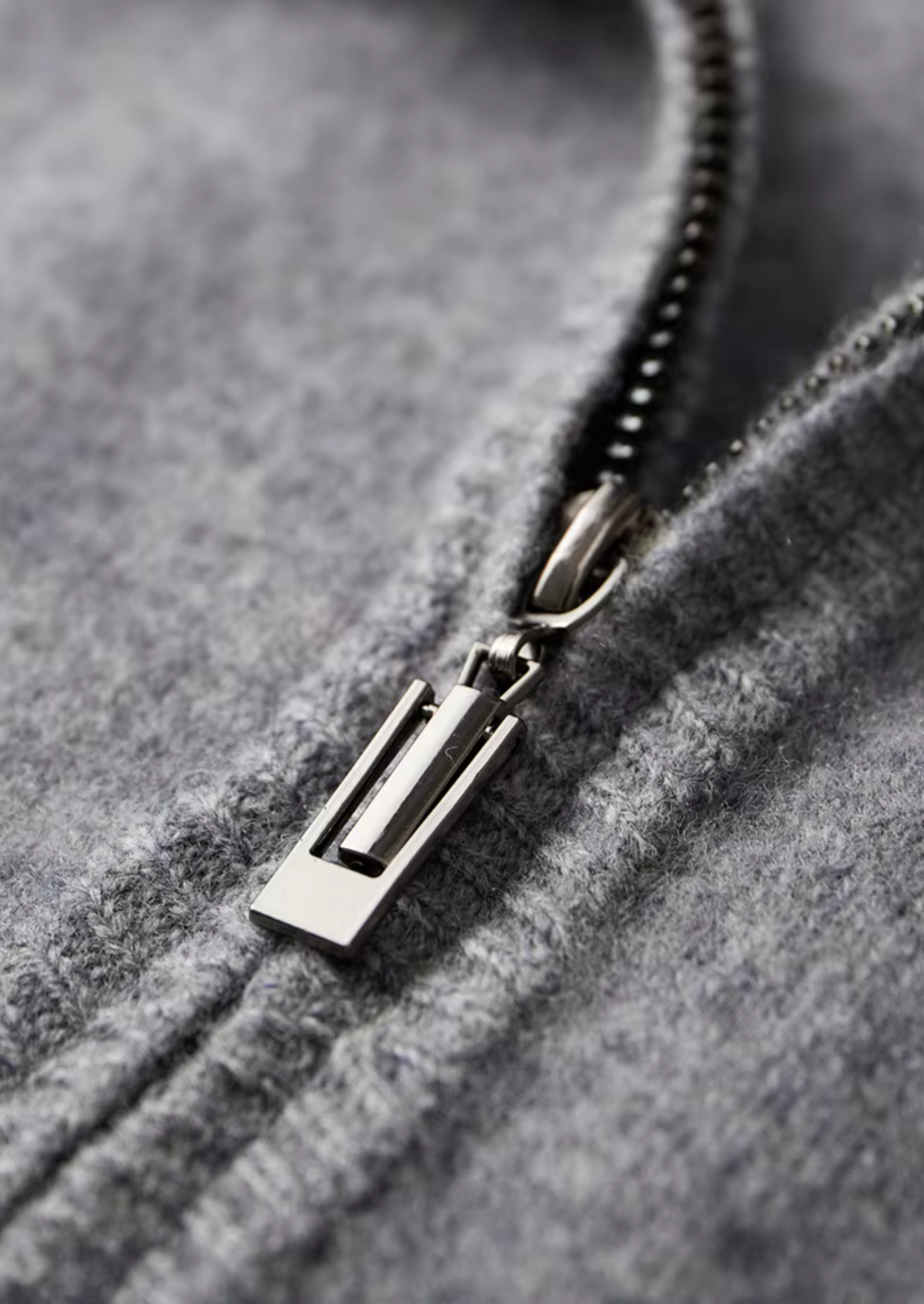 Merino Wool Extra-Fine Two-Tone Knit Cardigan