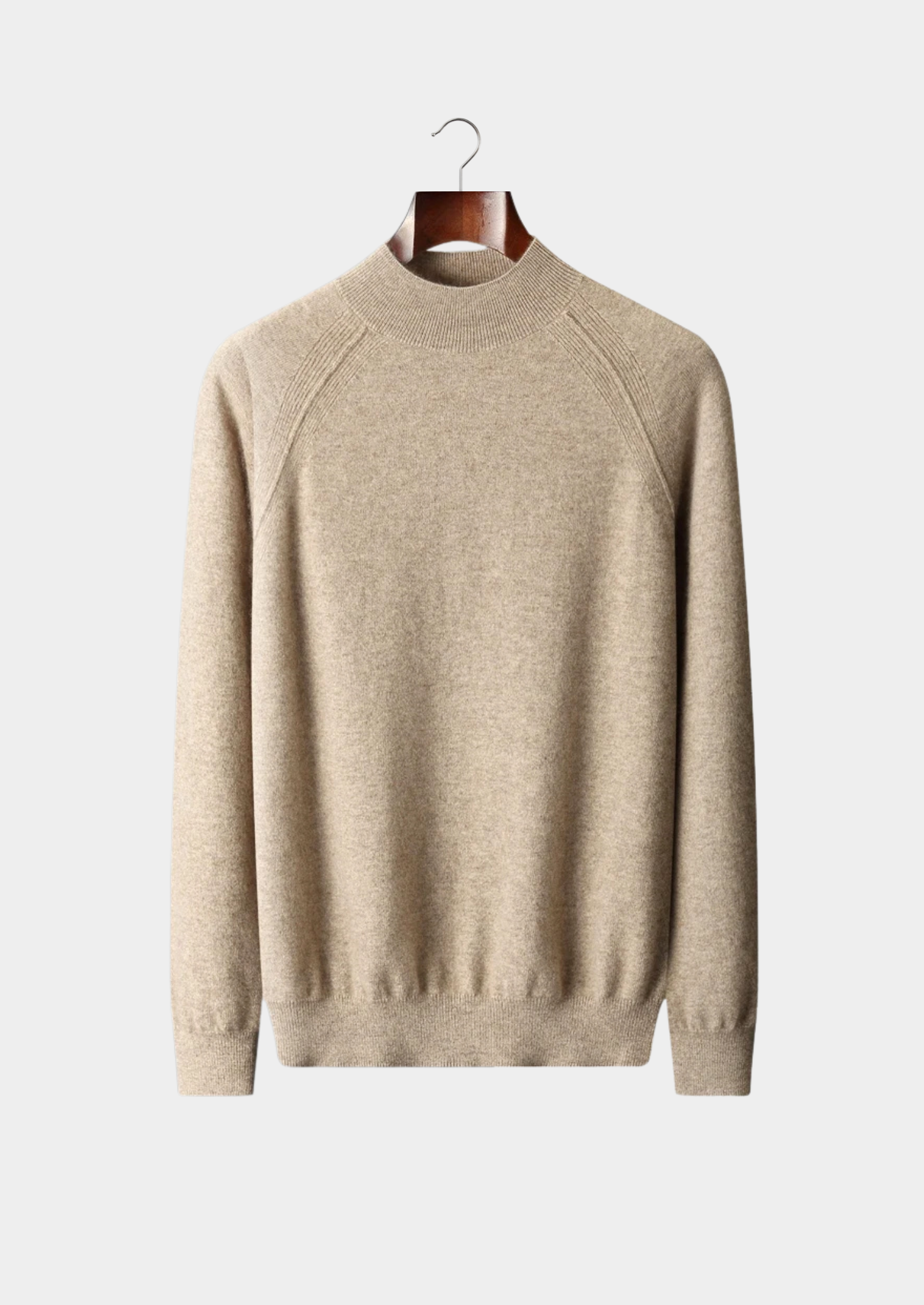 Raglan Mockneck Sweater in Merino Wool