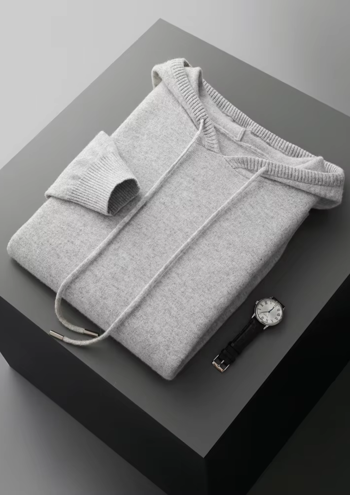 Extra-Fine Merino Wool Hoodie Zip