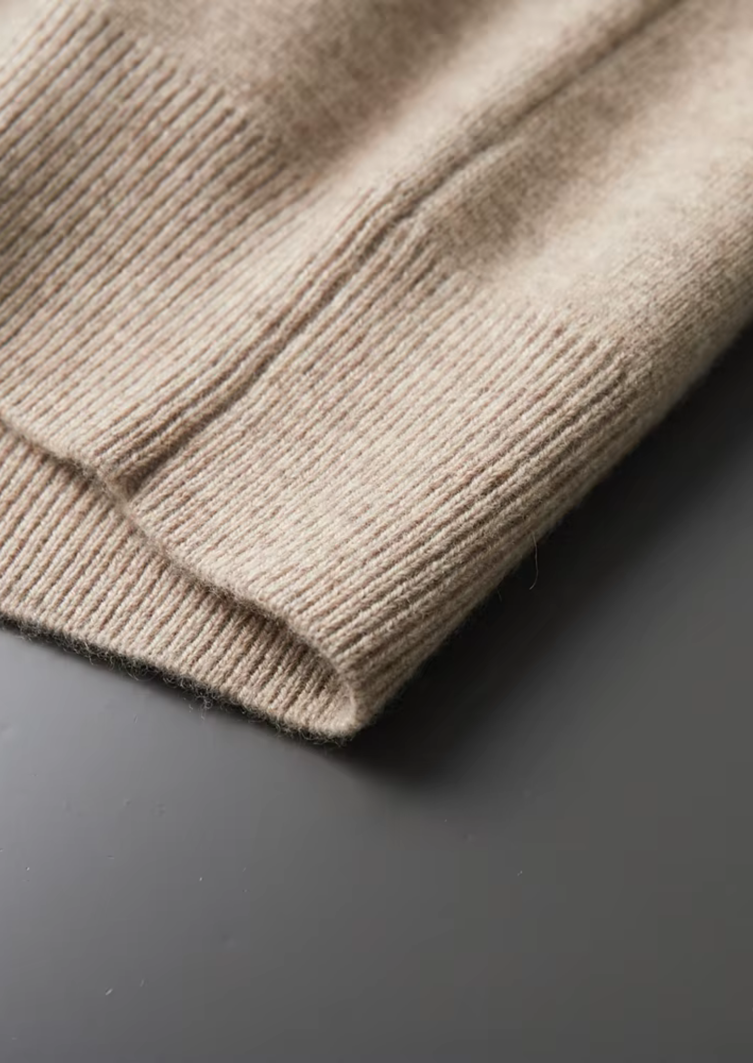 Merino Wool Extra-Fine Polo Knit Cardigan