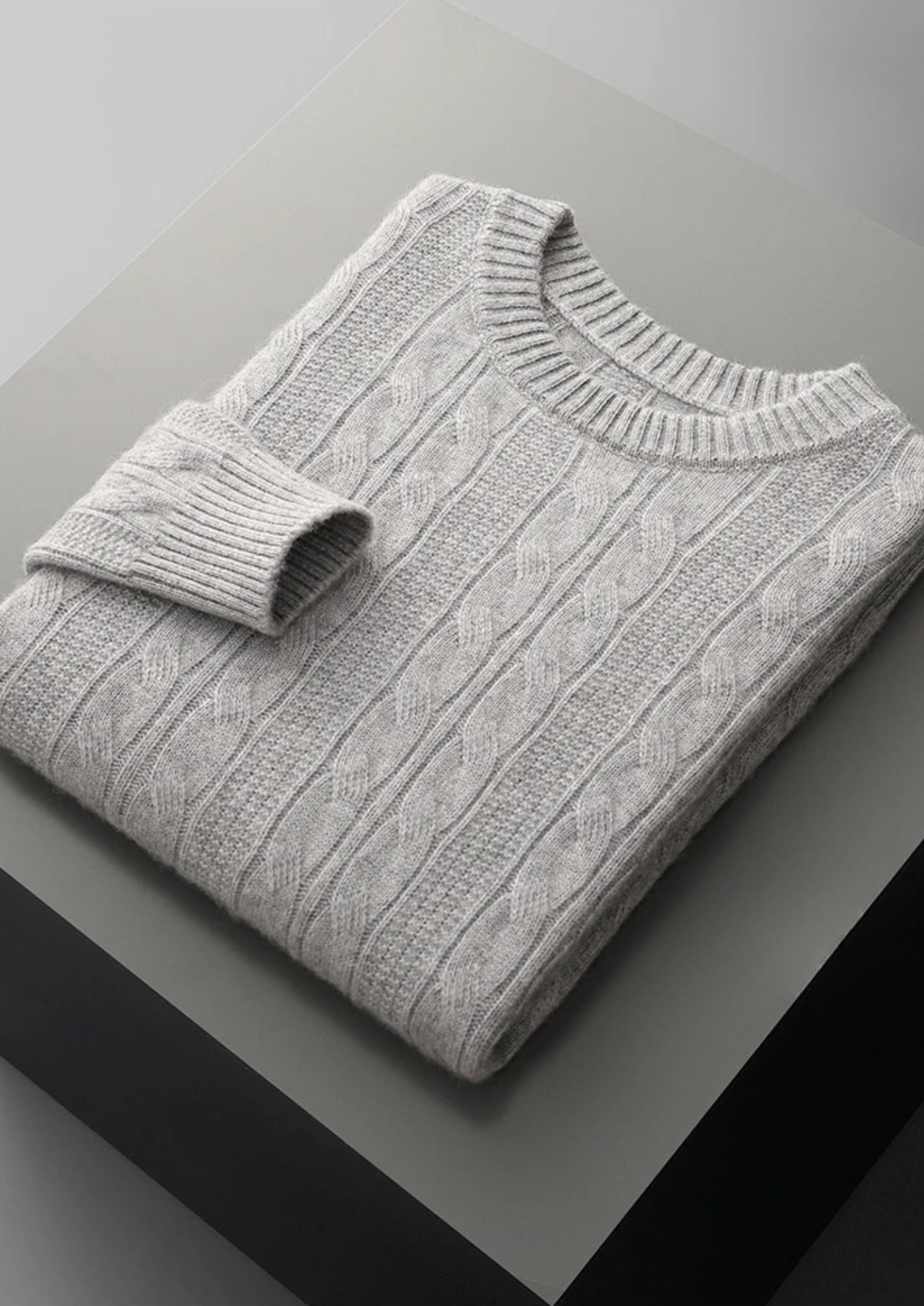 Men’s Gable Knit Crewneck Sweater in Merino Wool