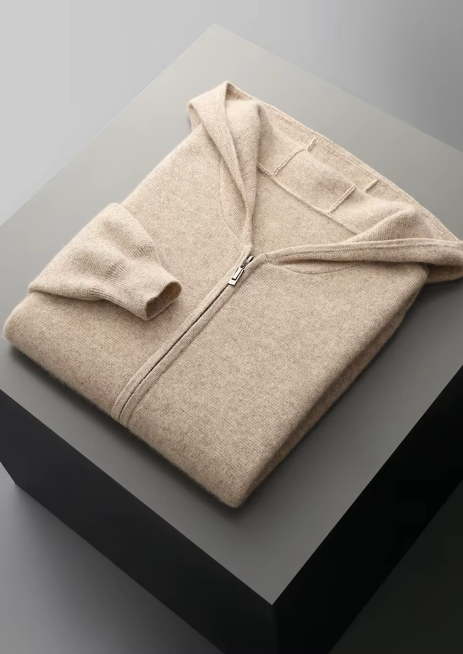 Merino Wool Extra-Fine Full Zip Hoodie