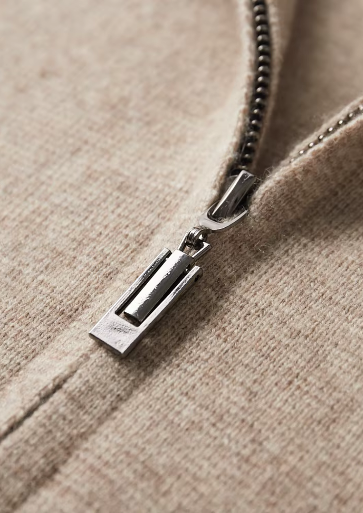 Merino Wool Extra-Fine Polo Knit Cardigan