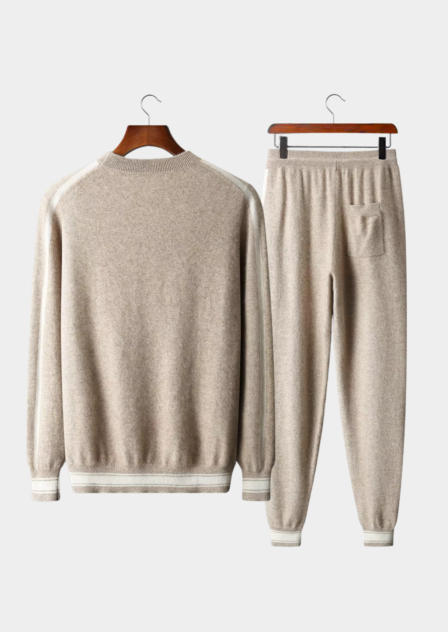 Premium Cashmere V-Neck Set