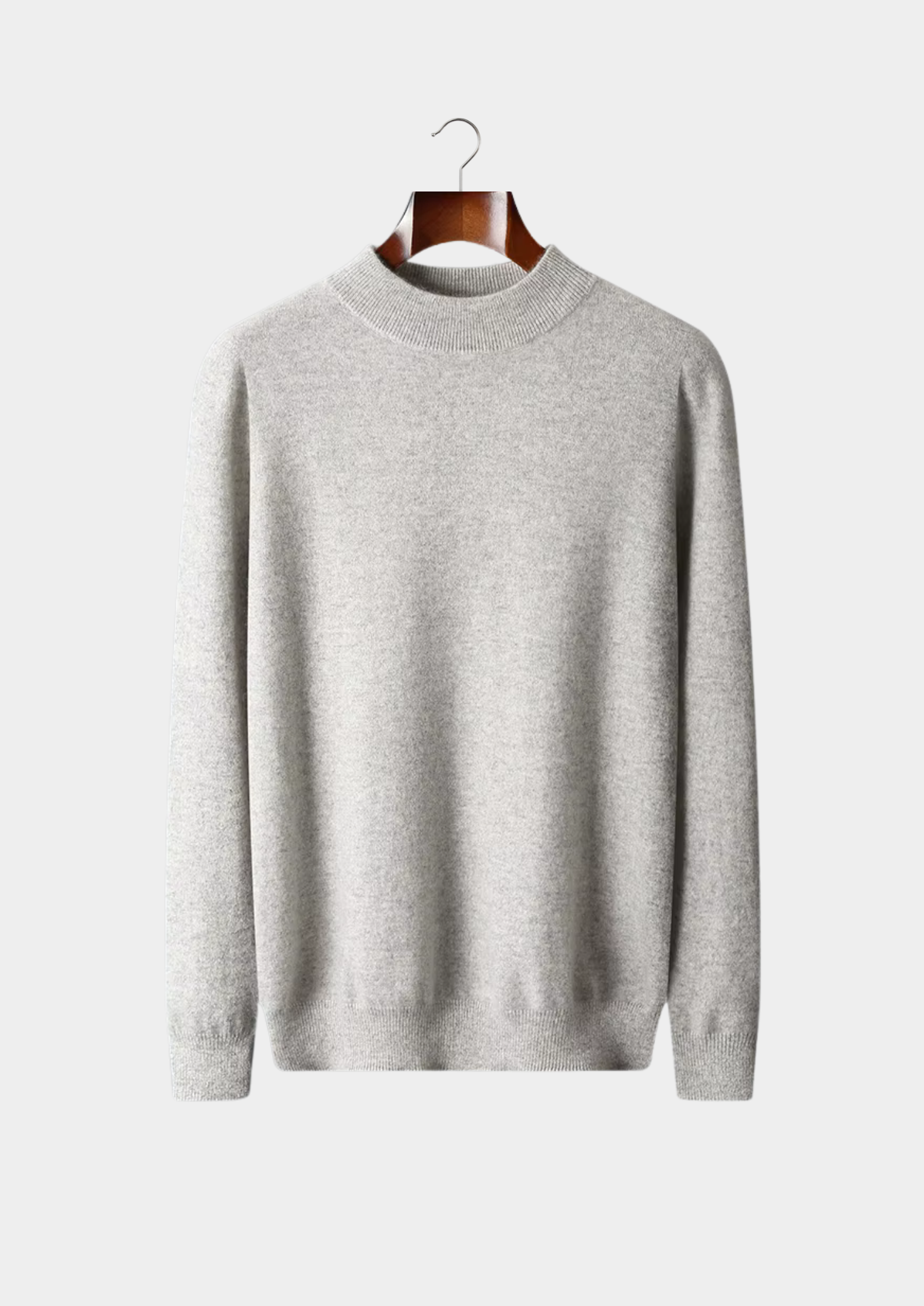 Men’s Extra-Fine Merino Wool Classic Mockneck Knit Sweater