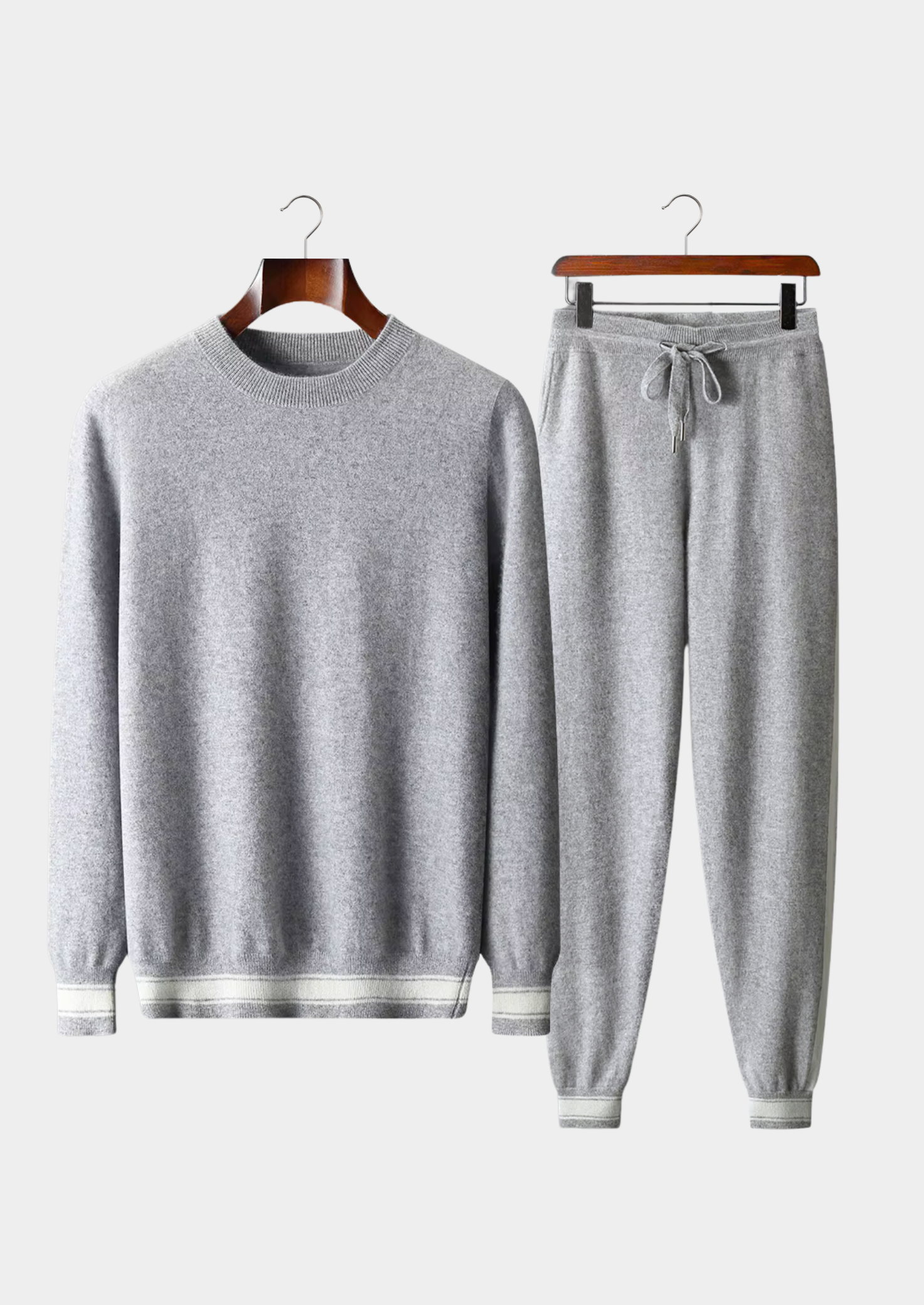 Premium Cashmere V-Neck Set