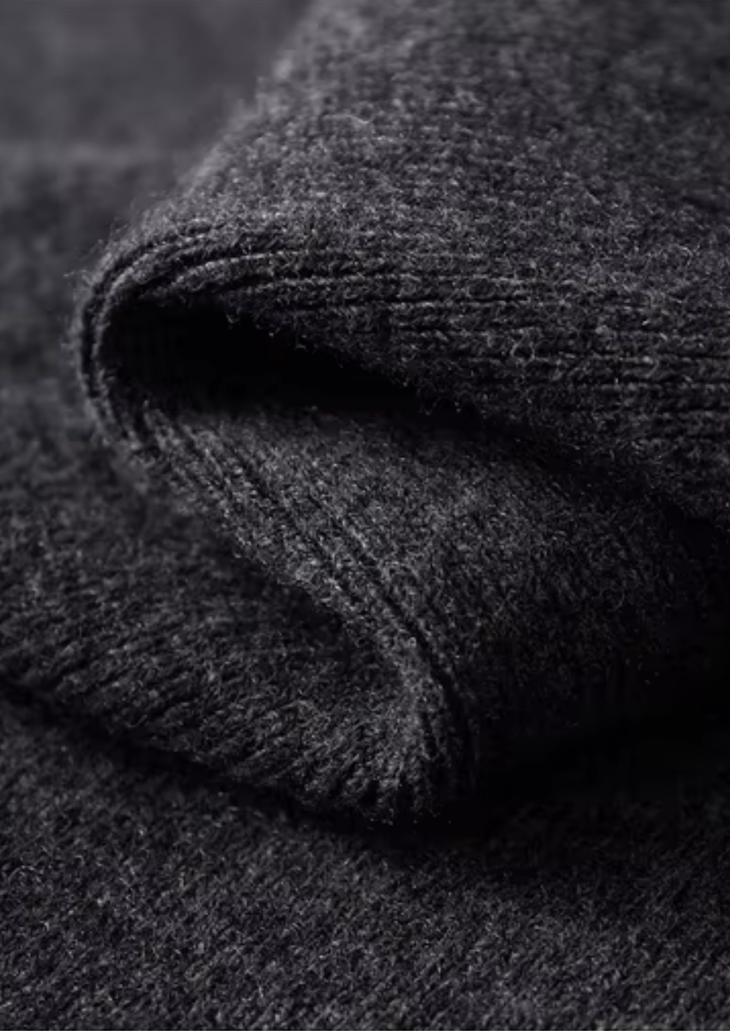 Men’s Merino Wool Ribbed Knit Polo Cardigan