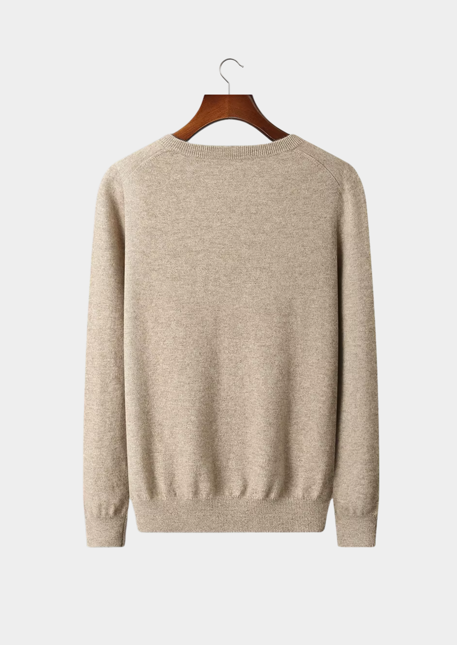 Men’s Classic V-Neck Knit Sweater in Extra-Fine Merino Wool