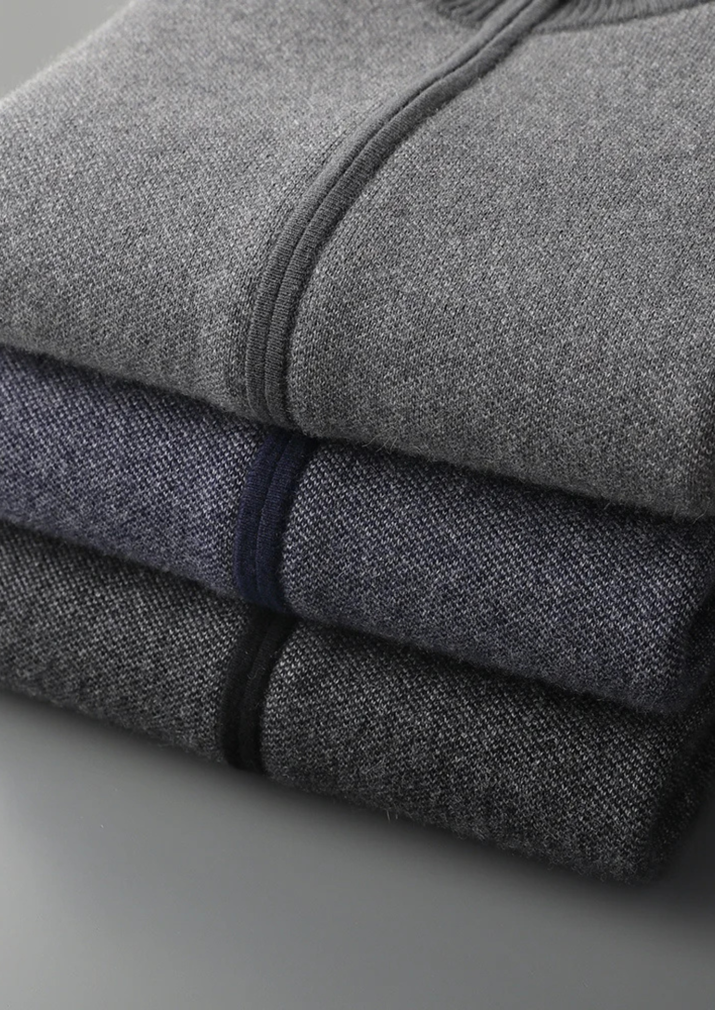 Men’s Jacquard Knit Zip Cardigan in Cashmere