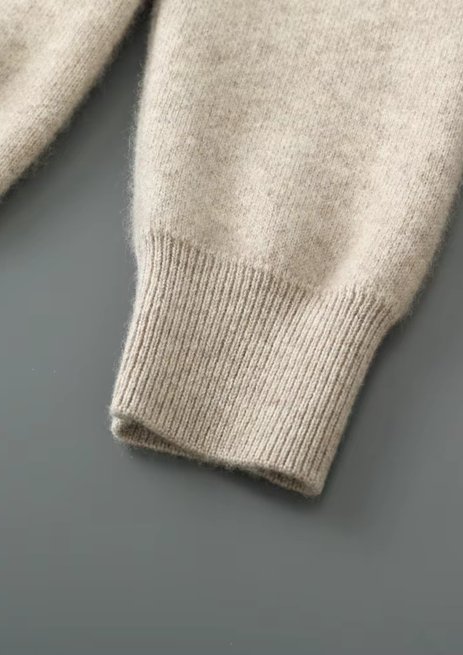 Merino Wool Extra-Fine V-Neck Knit Cardigan