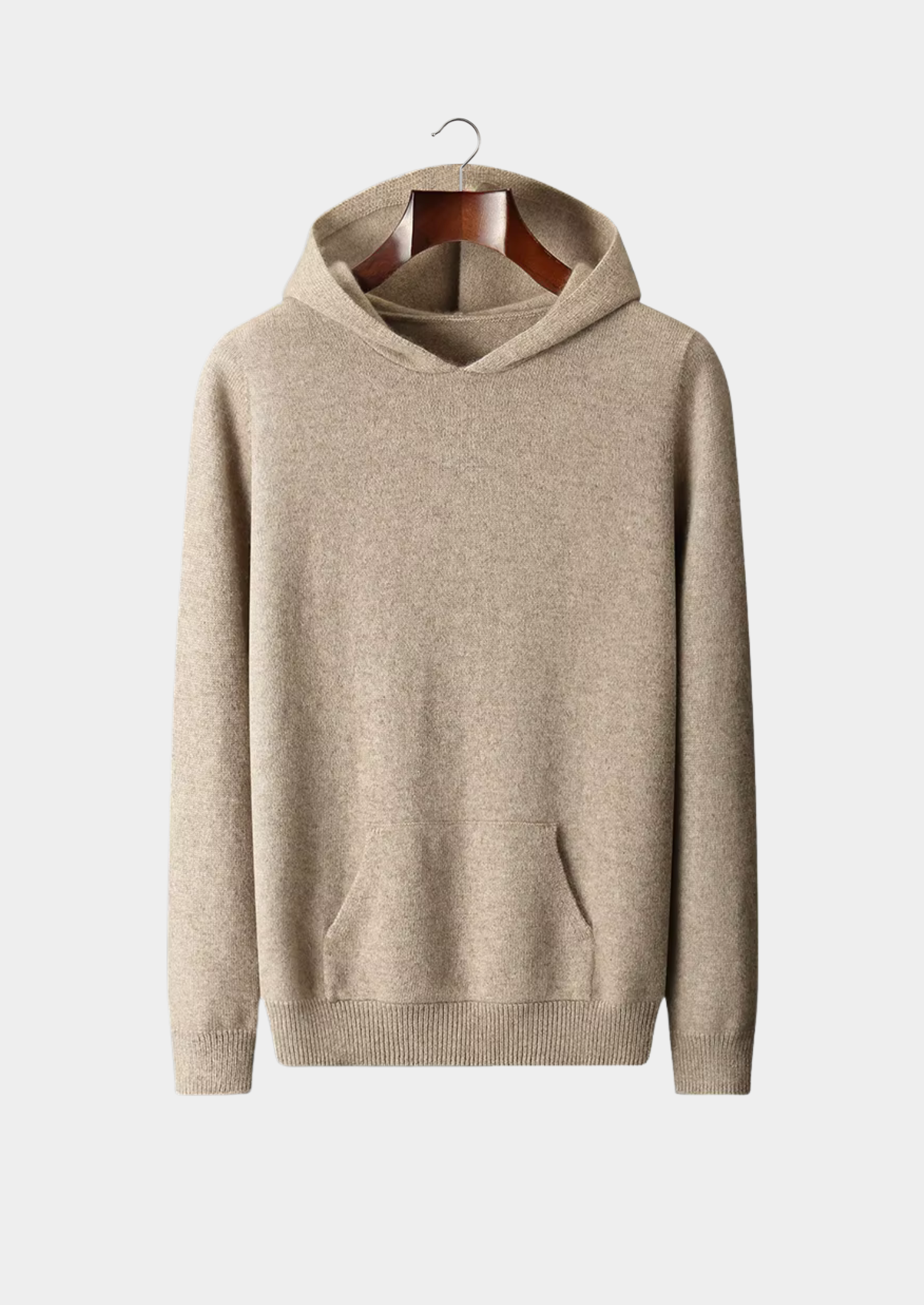 Men’s Cashmere Knit Pullover Hoodie