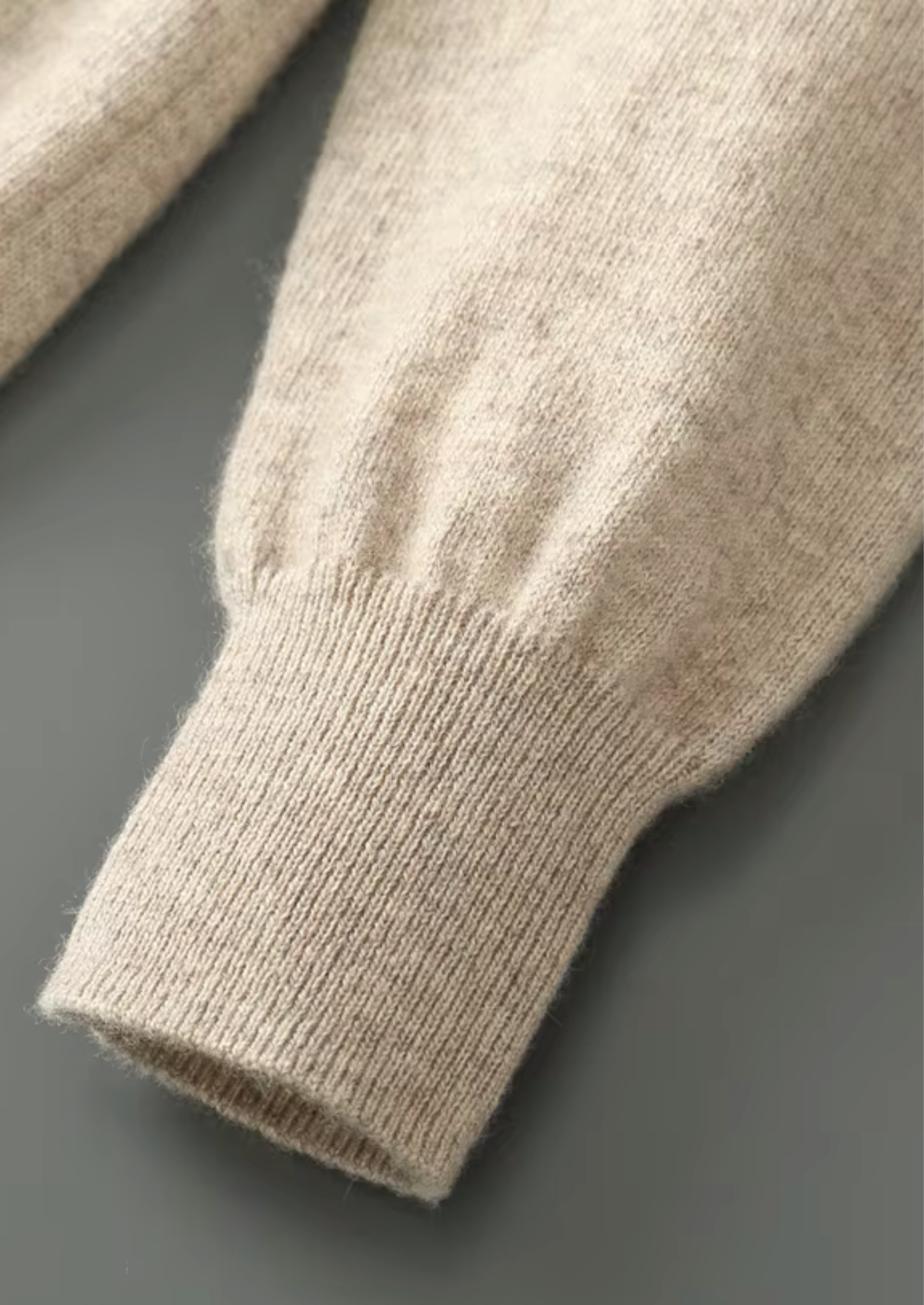Merino Wool Extra-Fine Half Zip Knit Sweater