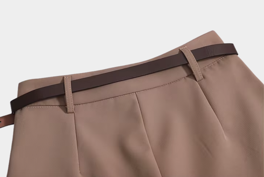 High-Waist Tailored Shorts Women