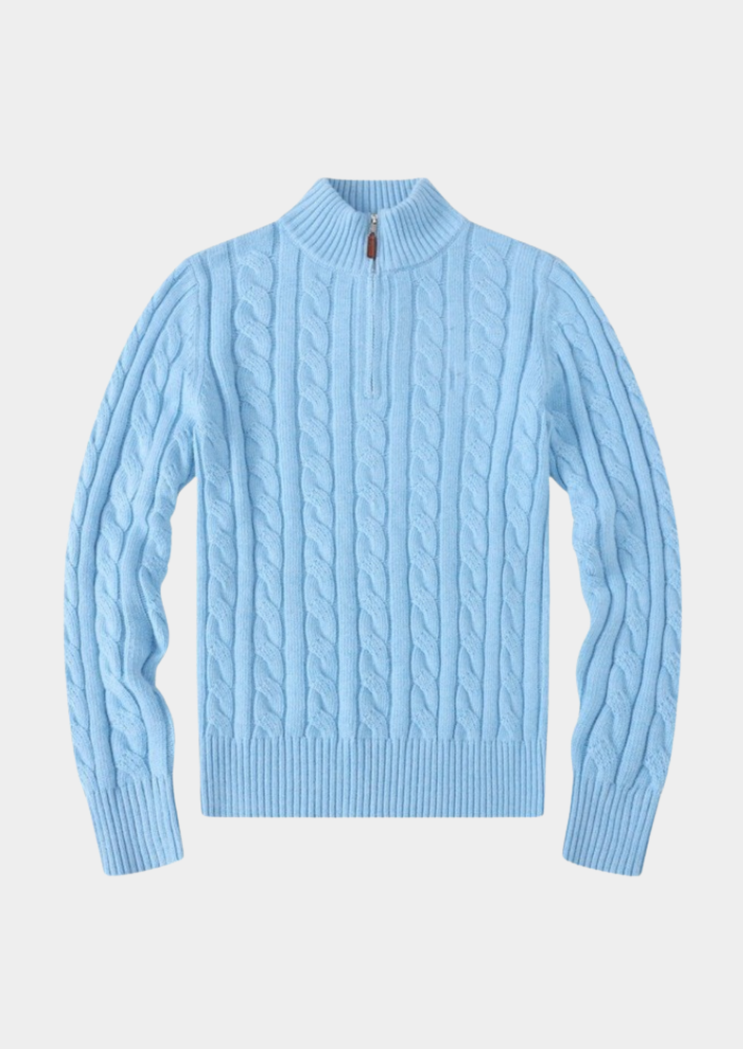 Cable-Knit Half Zip Sweater Women