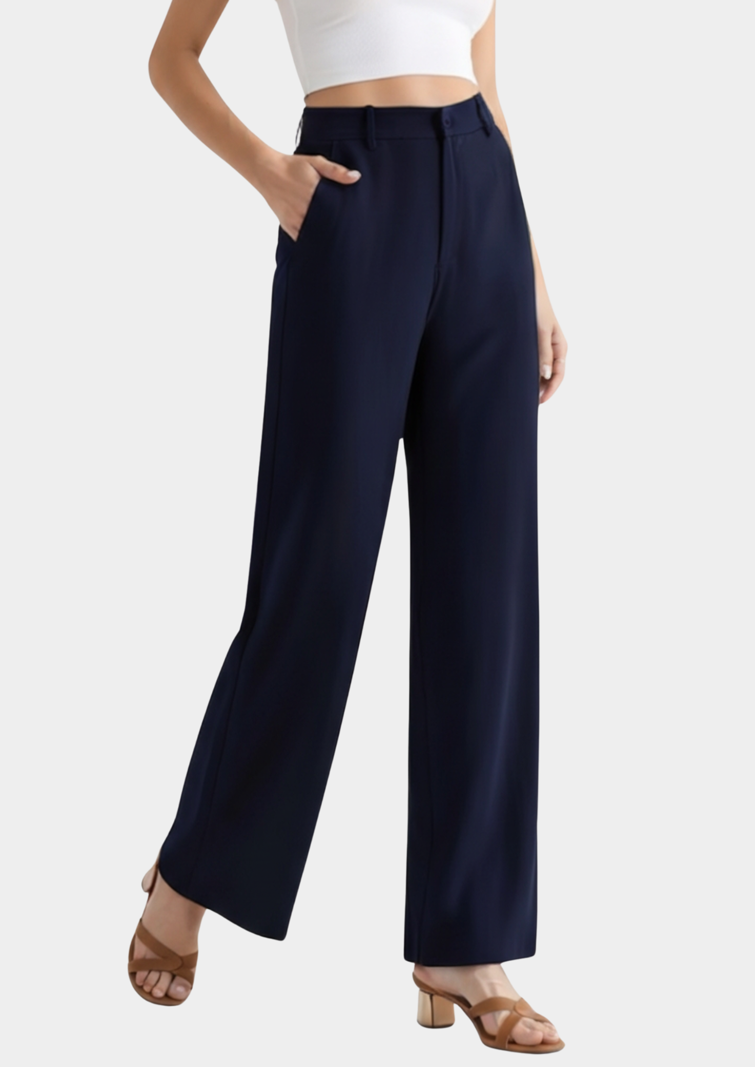 High-Waist Wide-Leg Pants Women