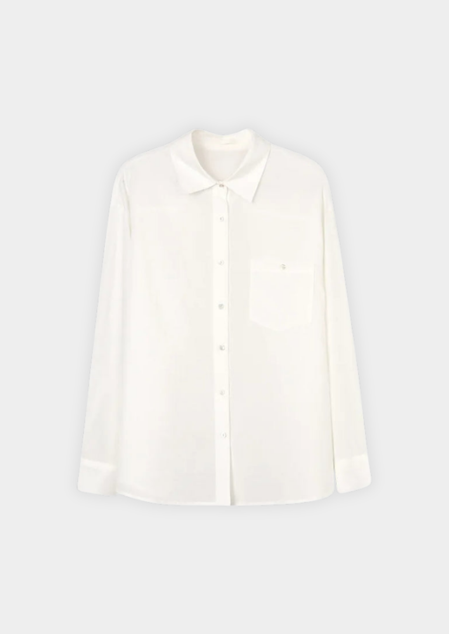 Linen-Cotton Button-Up Shirt Women