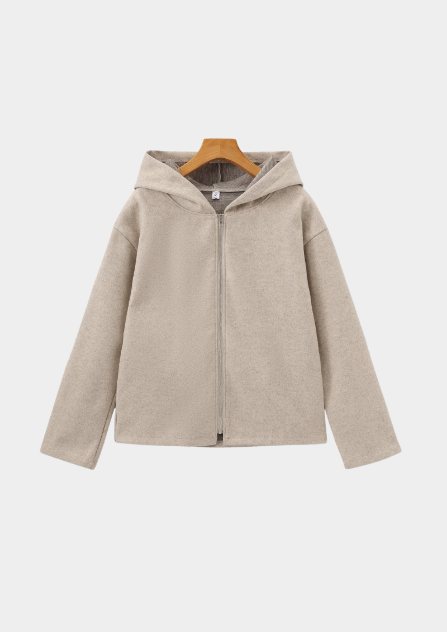 Refined Wool Zip Coat Women