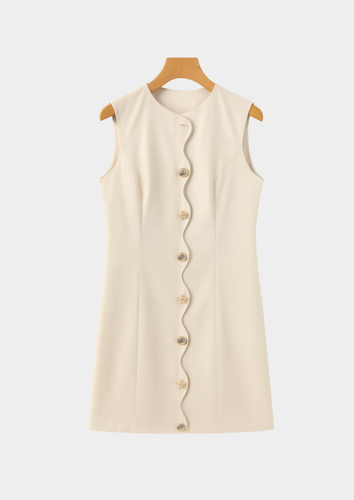 Sleeveless Mini Dress with Sculpted Detail Womenn