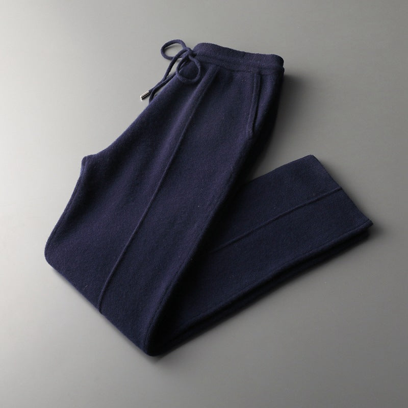 Merino Wool Extra-Fine Slim Fit Trousers