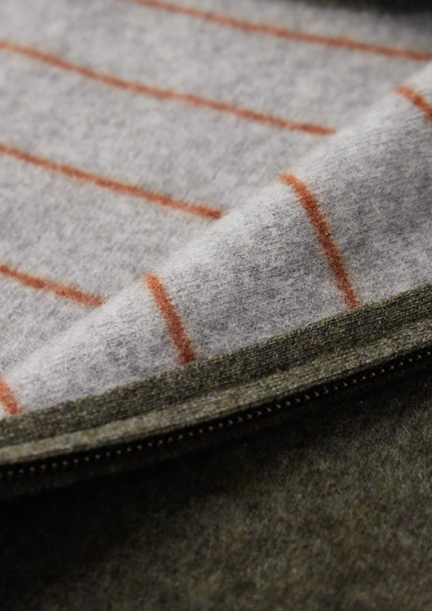 Men’s Double Tone Knit Zip Cardigan in Cashmere