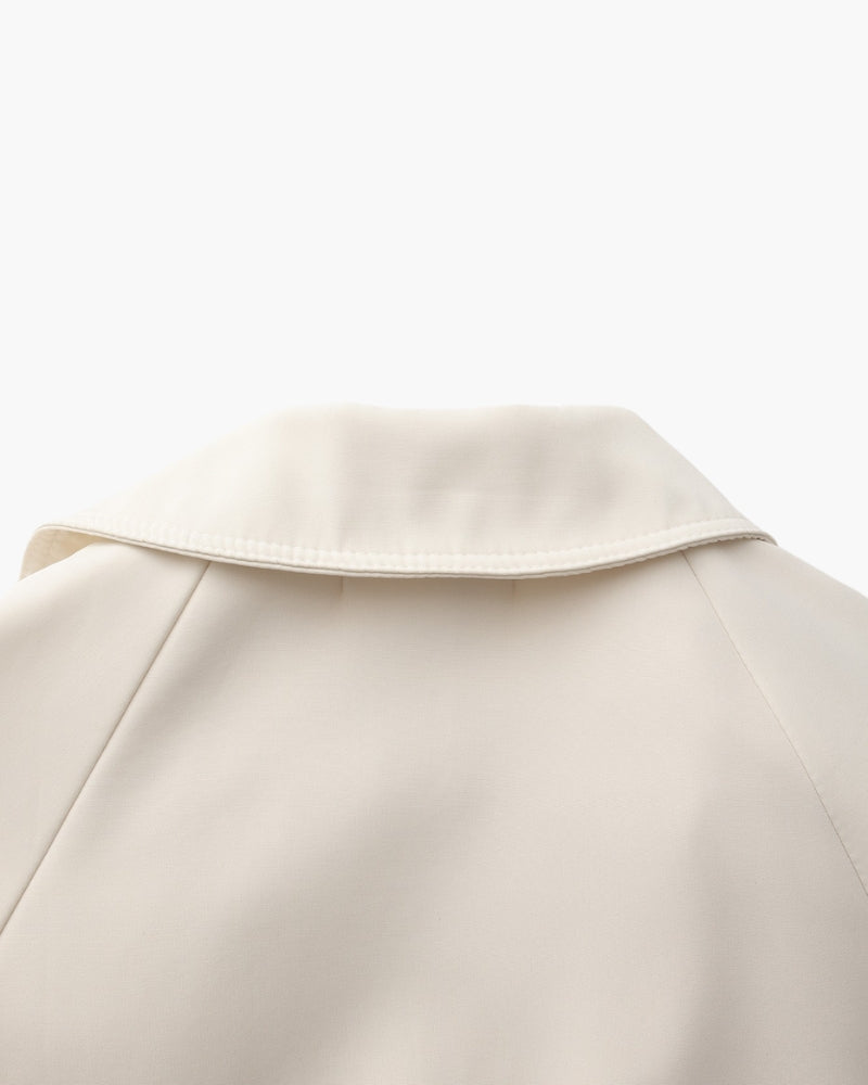 Structured Trench Coat with Lapels Women