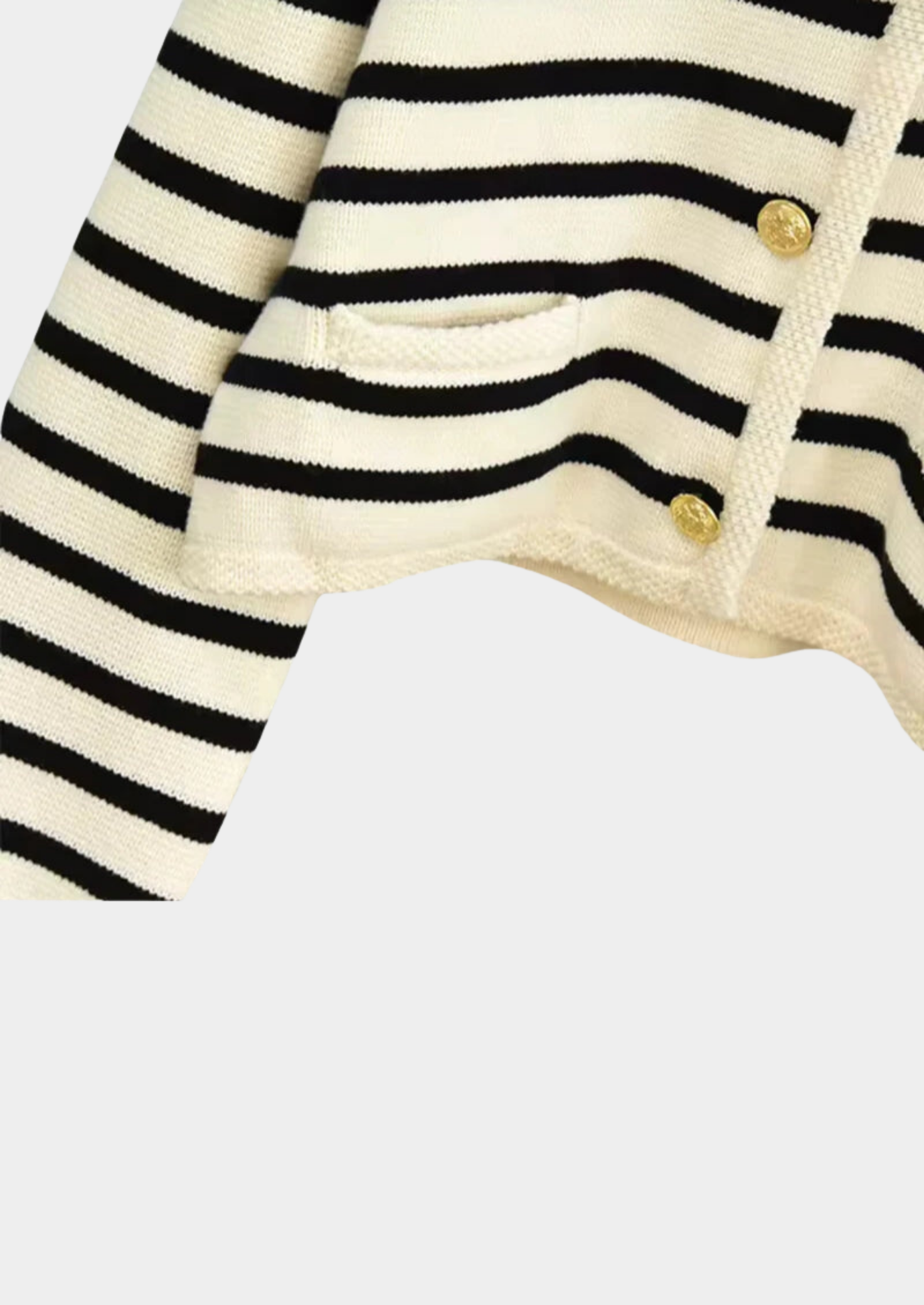Classic Striped Wool Cardigan Women