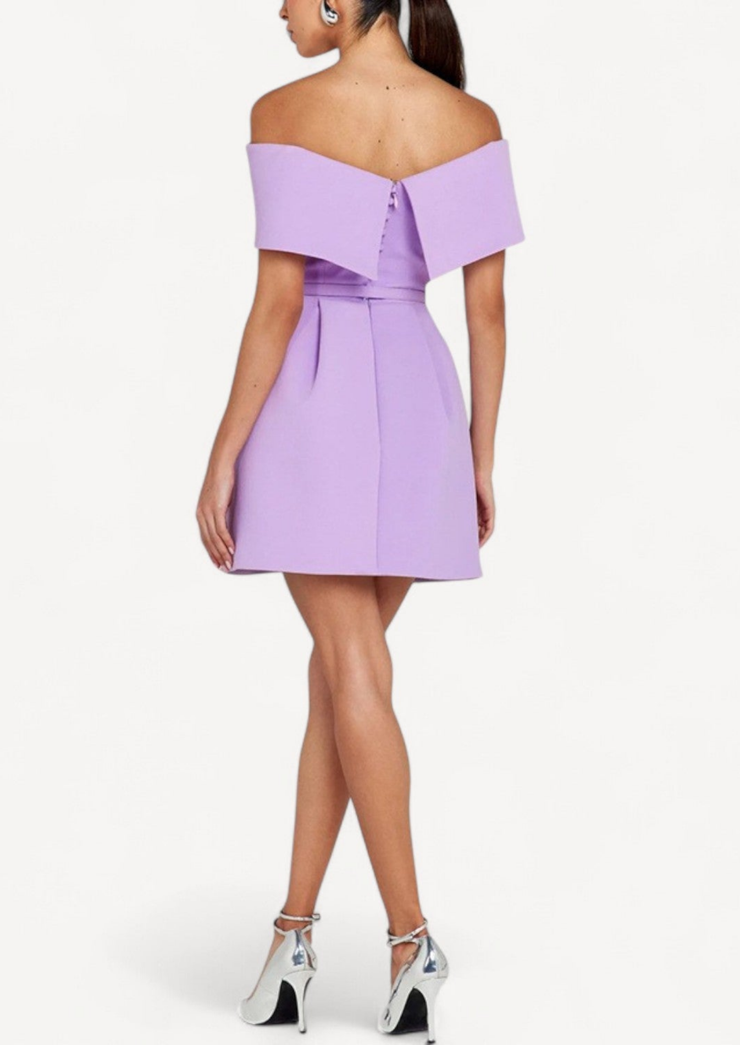 Off-Shoulder Belted Mini Dress - Short Dress Women