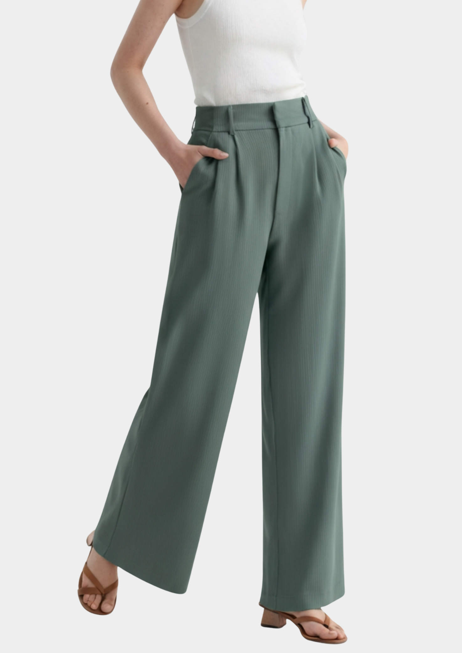 High-Waist Wide-Leg Pants Women