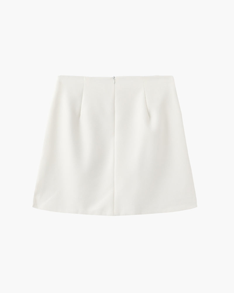 Sleeveless Blazer & Mini Skirt Set Women