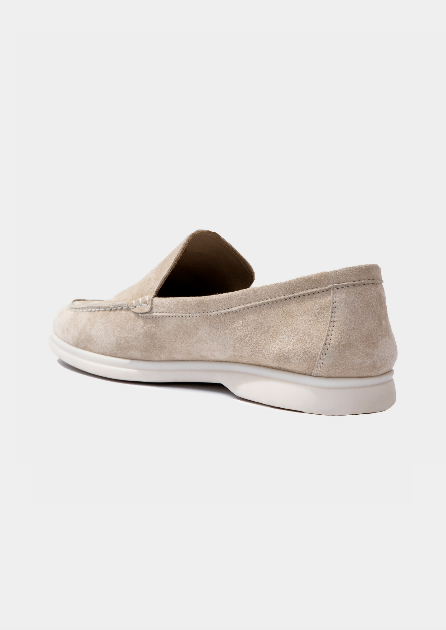 Men’s Suede Loafers in Beige