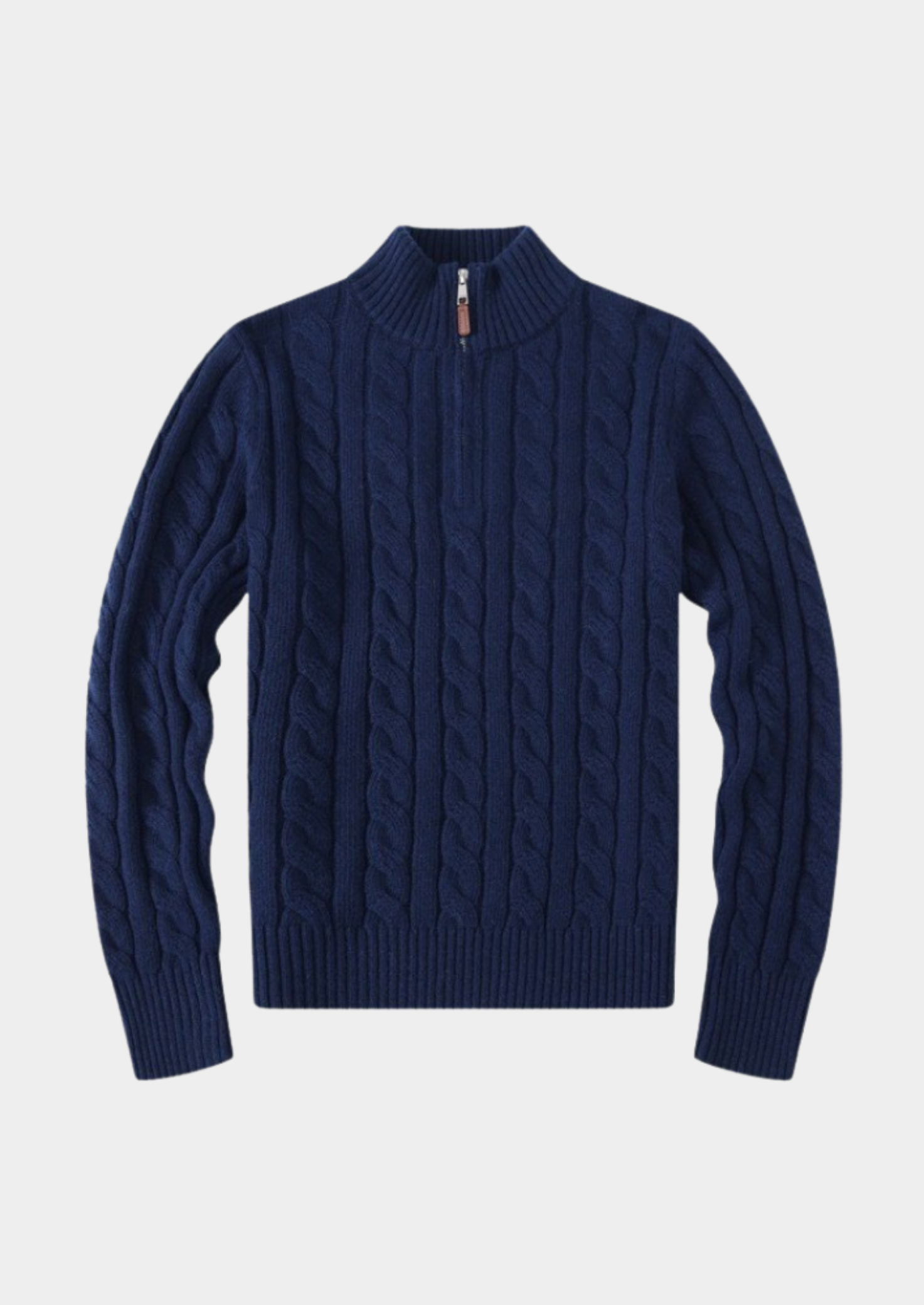 Cable-Knit Half Zip Sweater Women