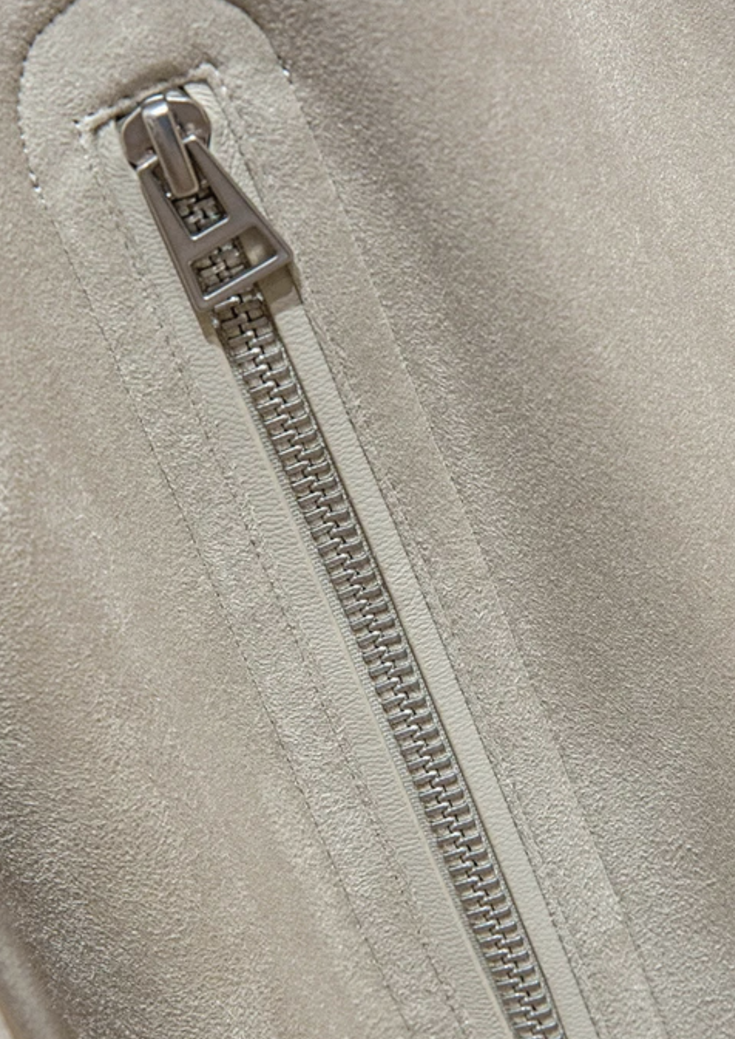 Men’s Suede Zip-Up Bomber Jacket