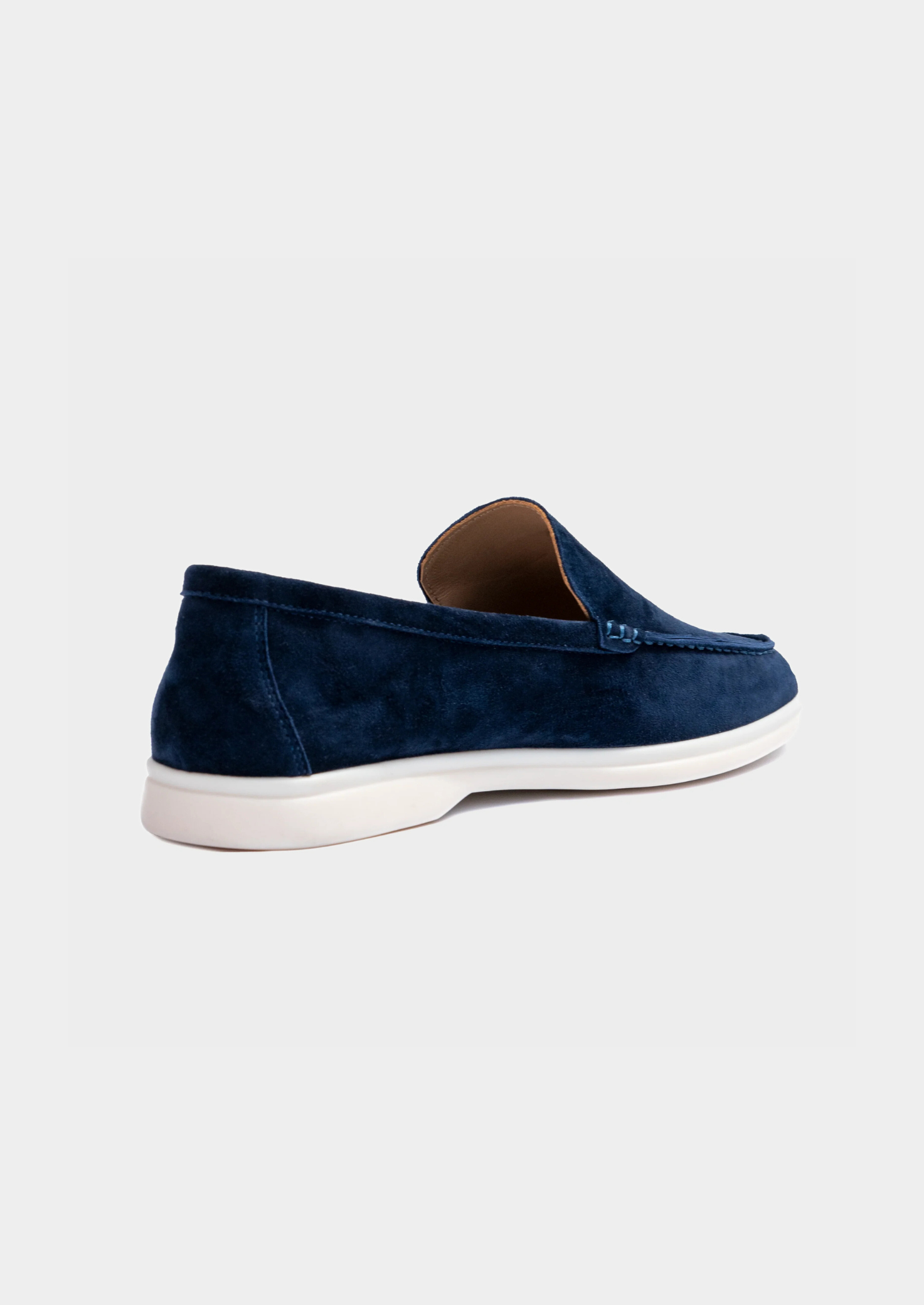 Men’s Suede Loafers in Navy Blue