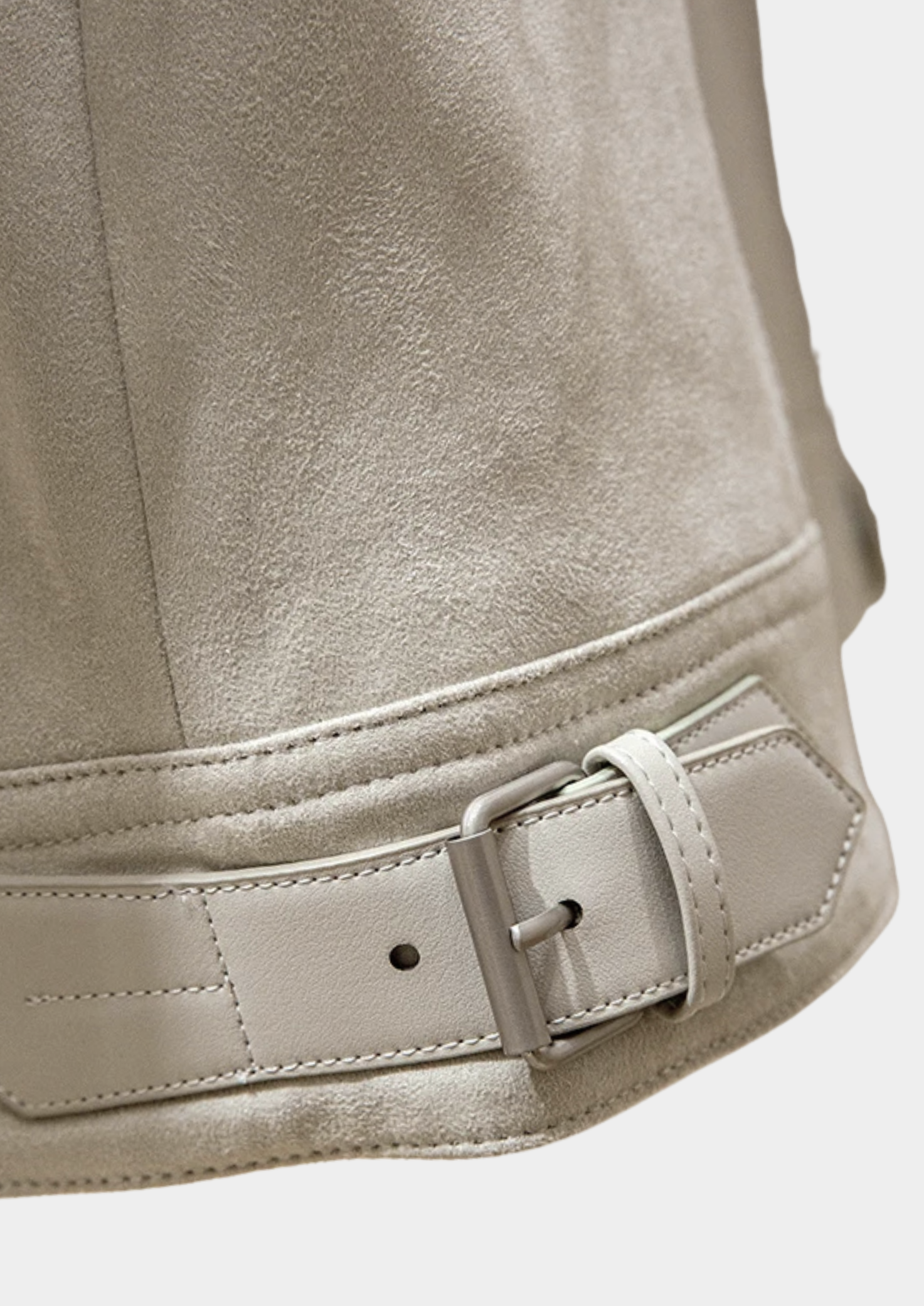 Men’s Suede Zip-Up Bomber Jacket