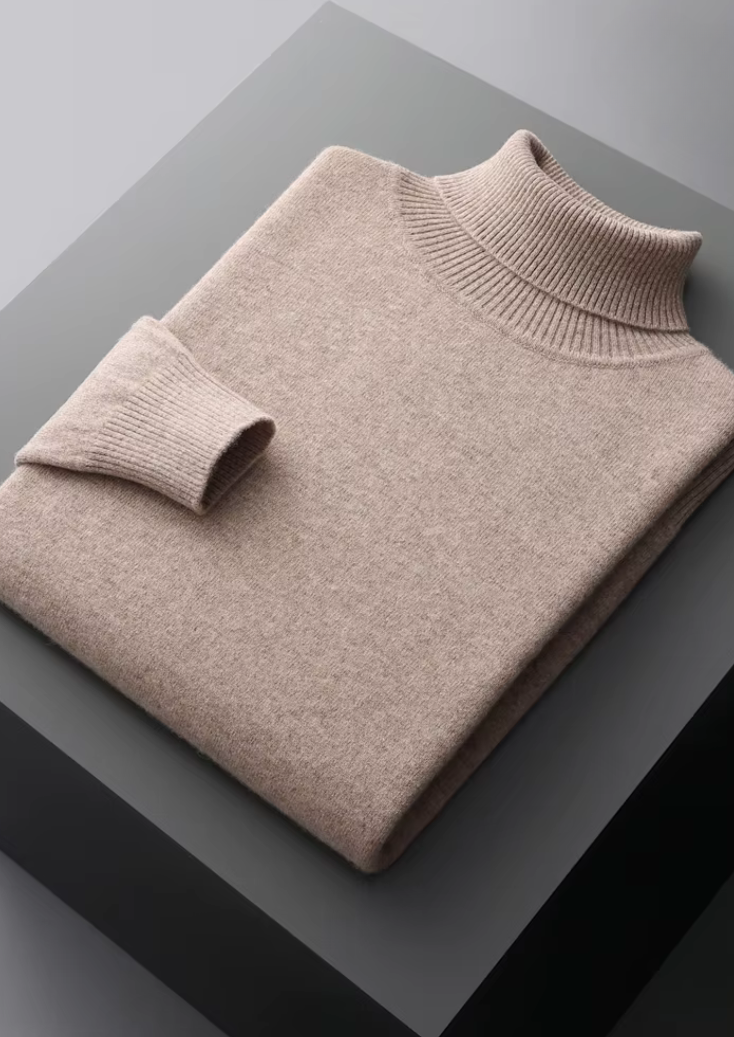 Men’s Extra-Fine Merino Wool Classic Rollneck Knit Sweater
