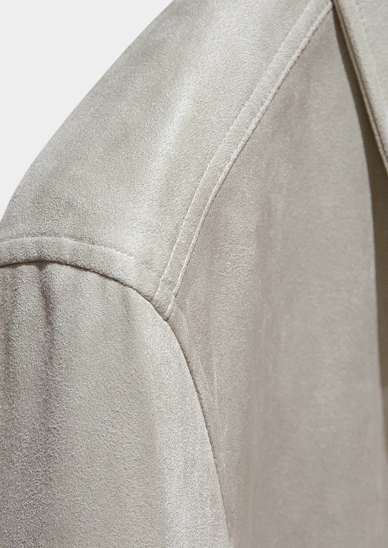 Men’s Suede Zip-Up Bomber Jacket