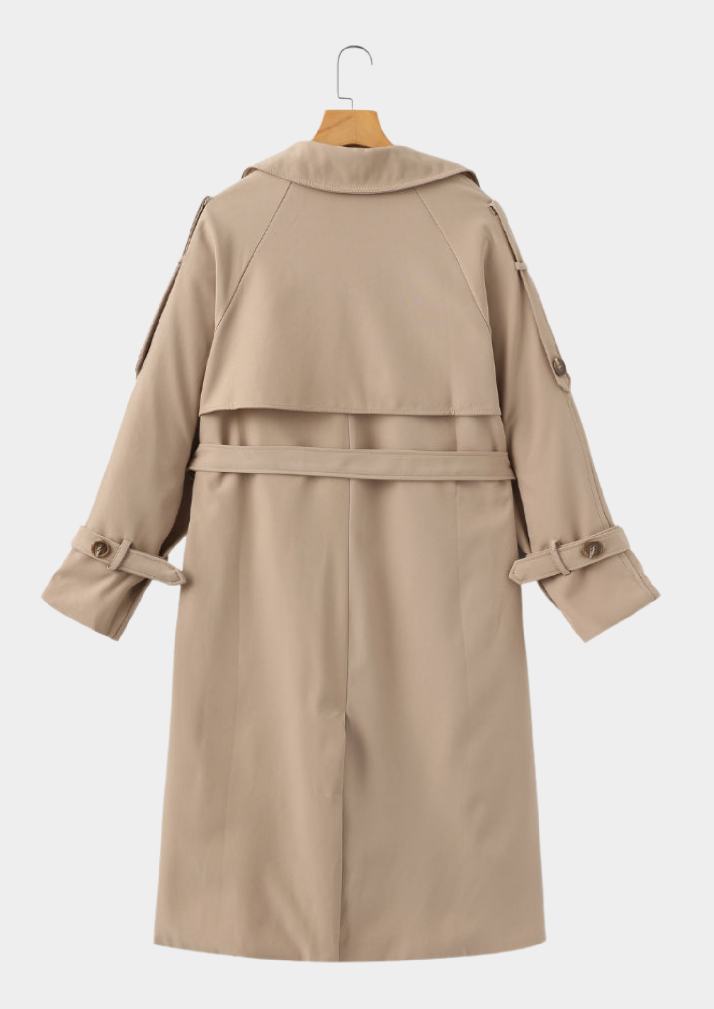 Structured Trench Coat with Lapels Women