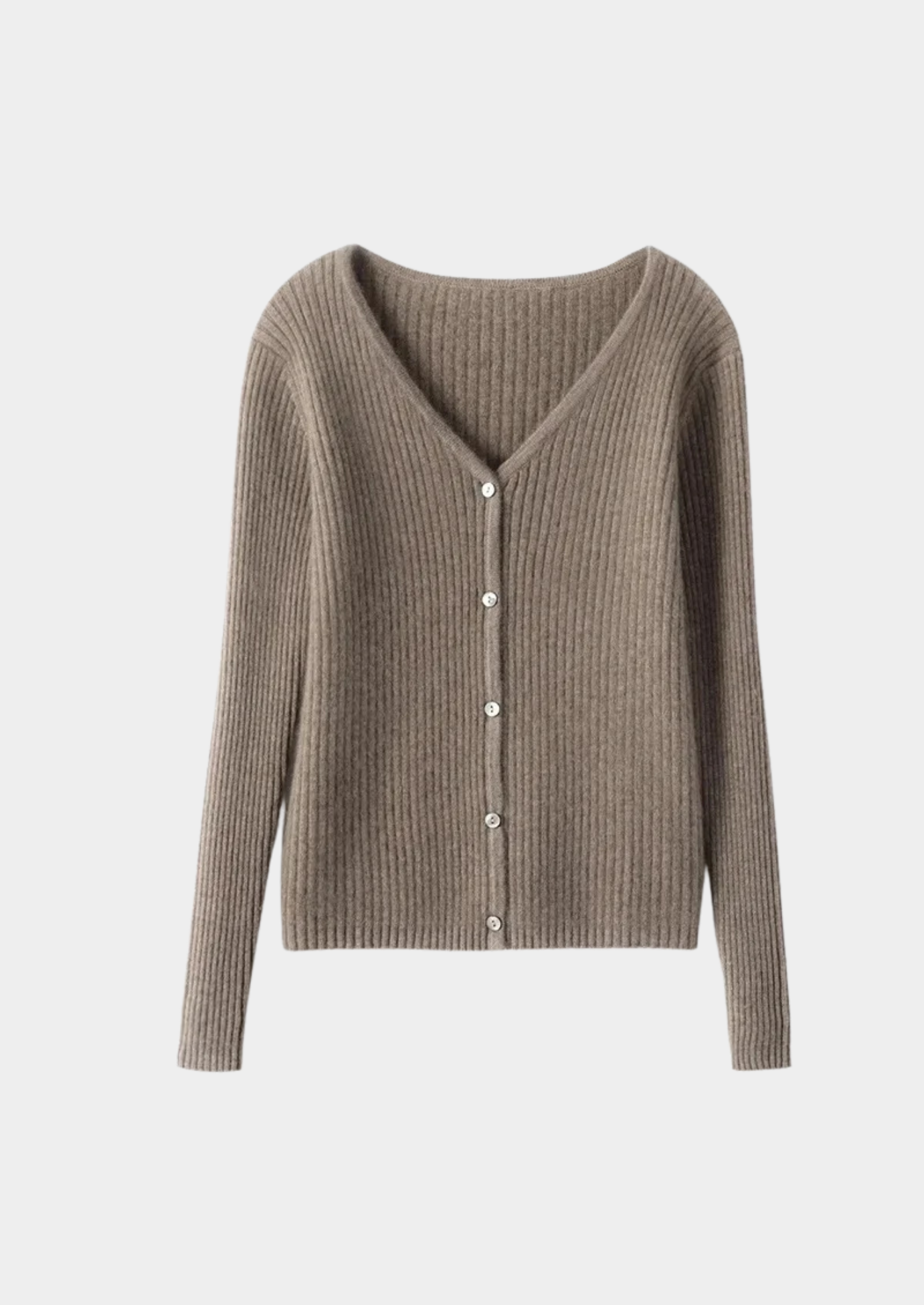Cashmere V-neck Knitted Cardigan Women