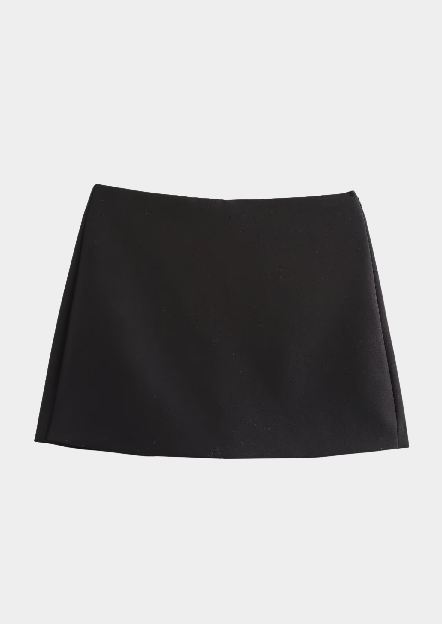 Women's High-Waist Satin Skort with Optional Front Slit