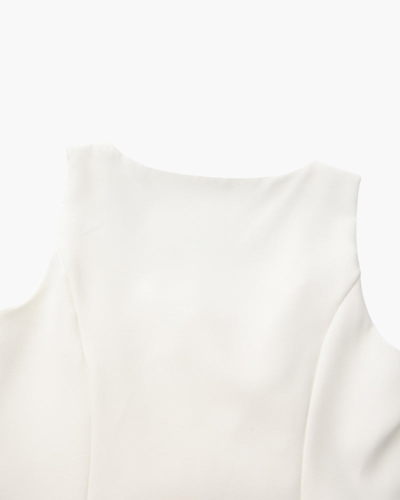 Sleeveless Blazer & Mini Skirt Set Women