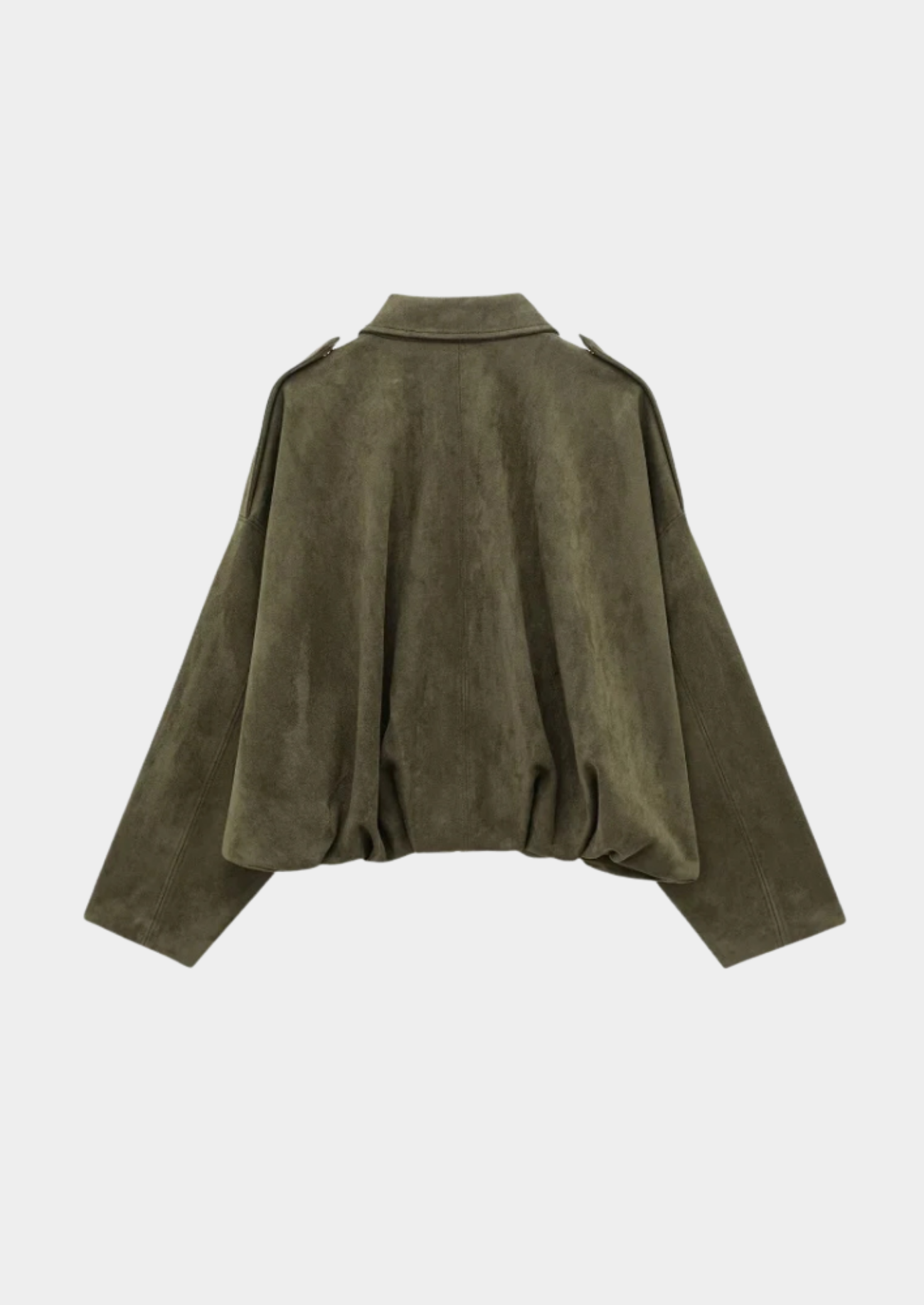 Vintage Suede Bomber Jacket Women