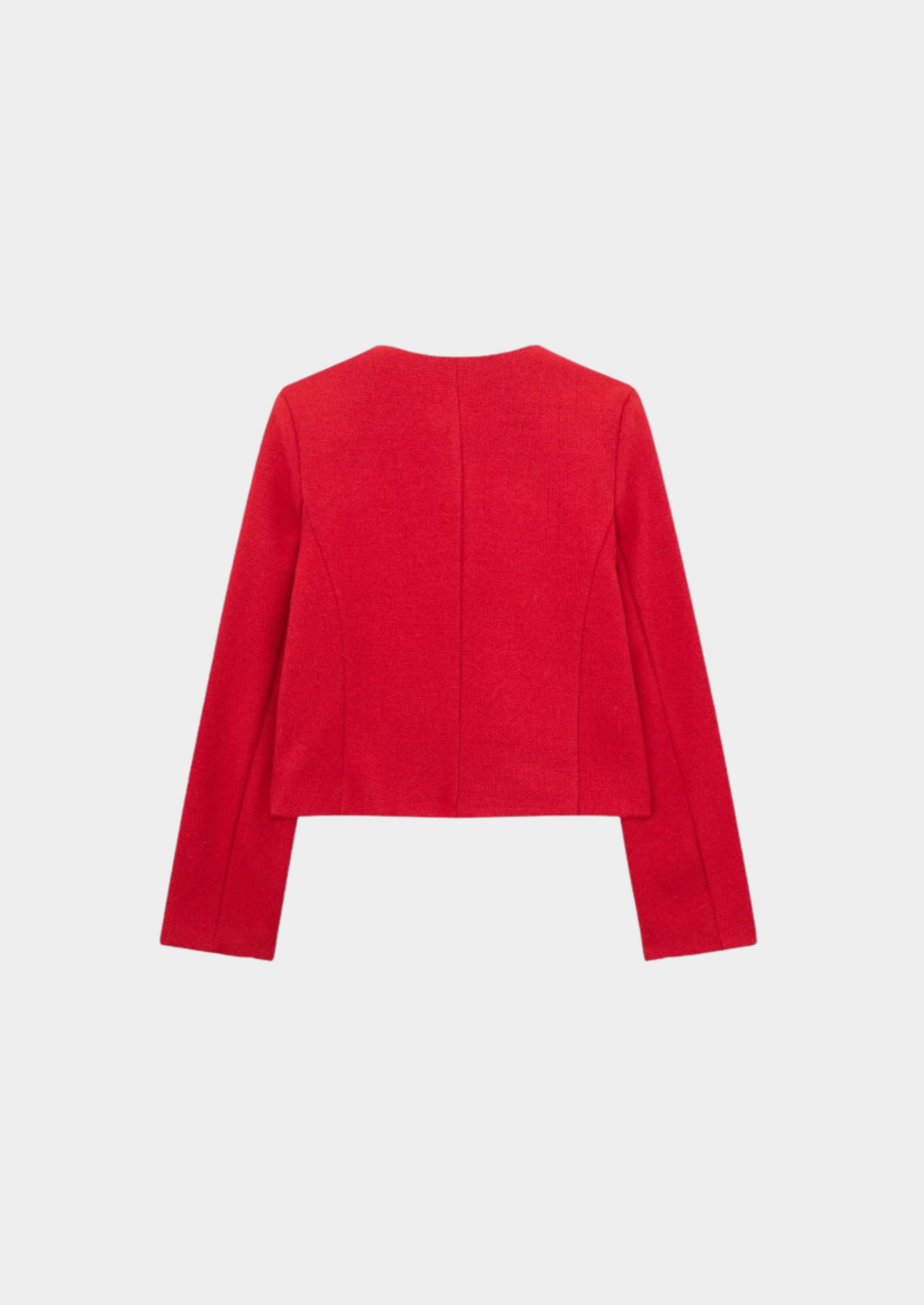 Cropped Blazer with Gold Buttons Women