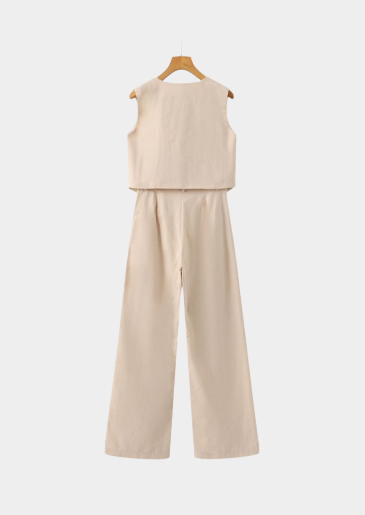 Linen Tailored Two-Piece Set Women