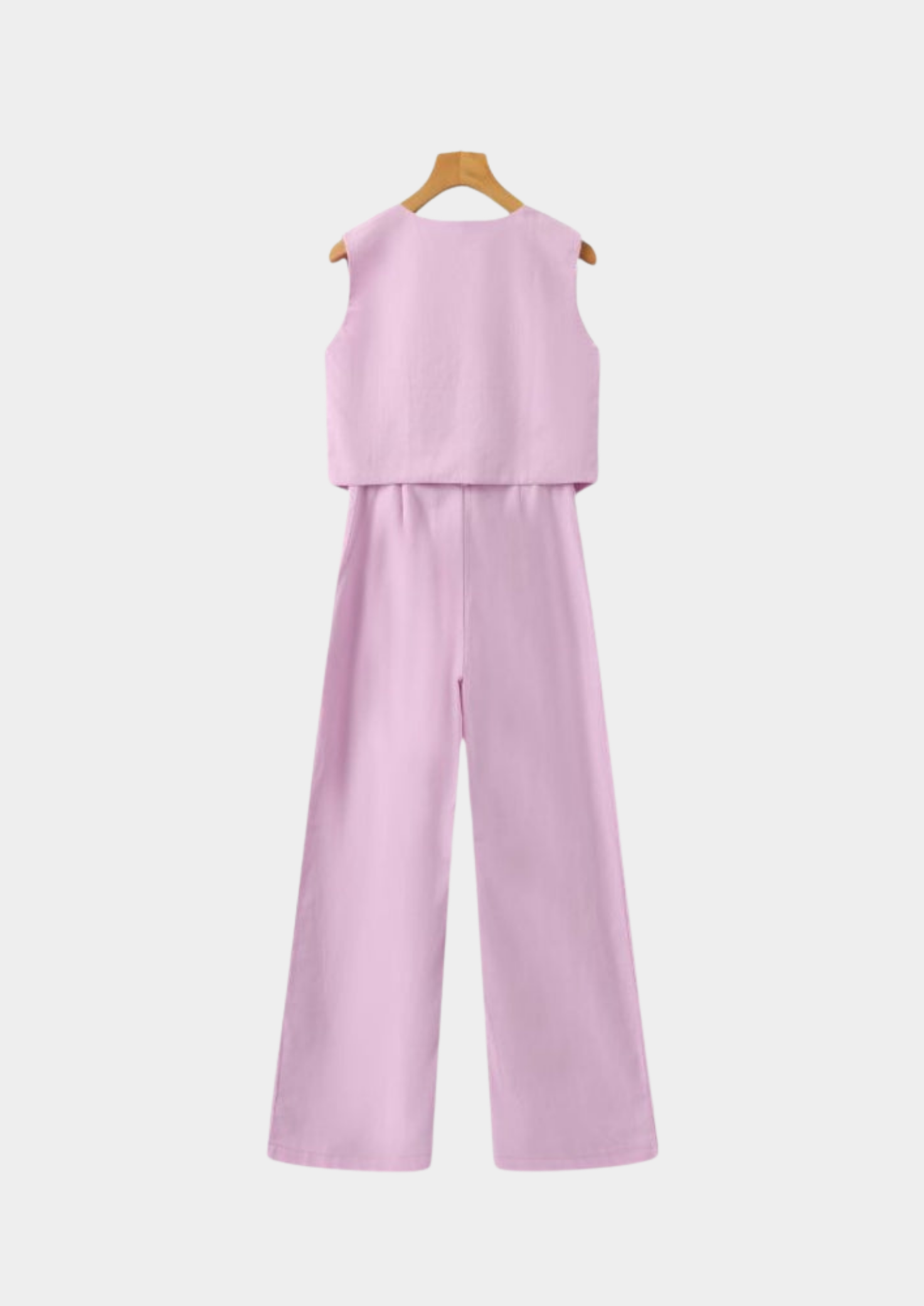 Linen Tailored Two-Piece Set Women