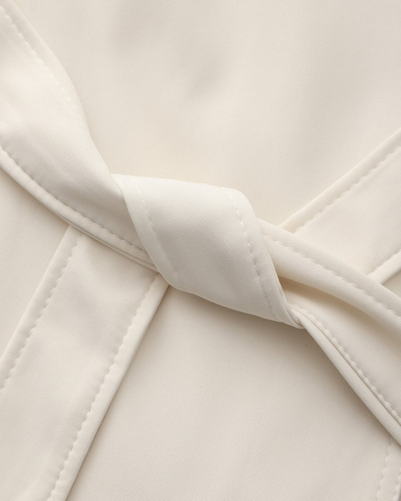 Structured Trench Coat with Lapels Women