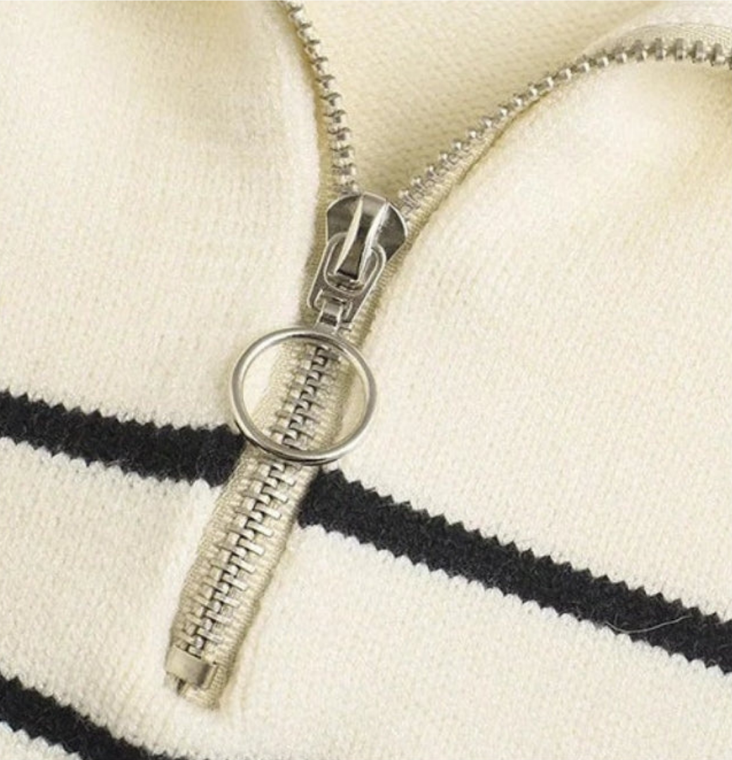 Striped Knit Sweater Women