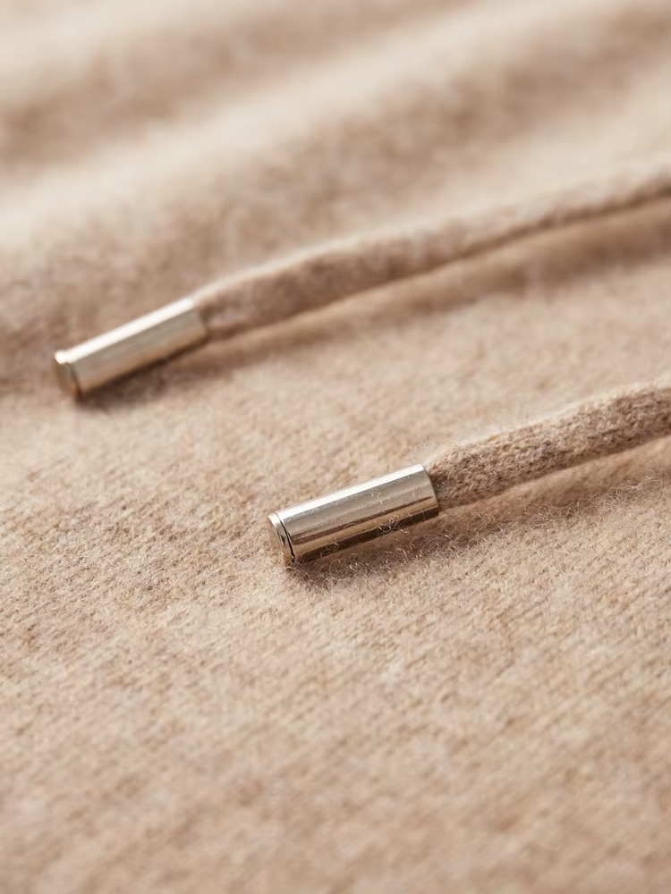 Merino Wool Extra-Fine Casual Zip Hoodie