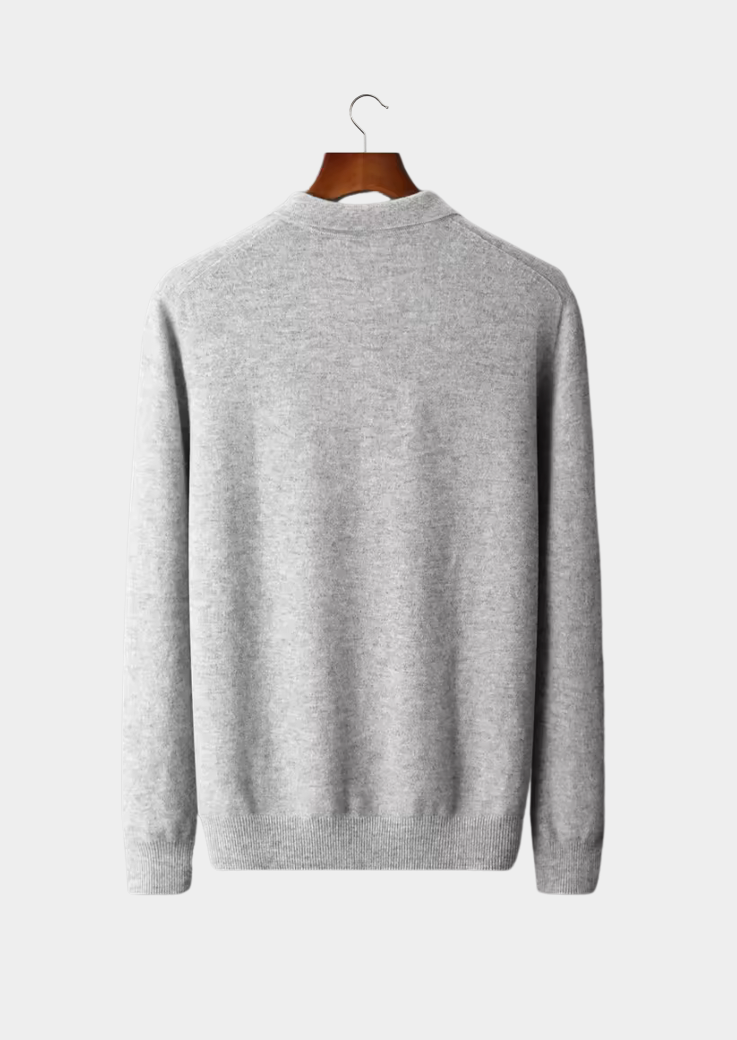 Merino Wool Extra-Fine Classic Polo Sweater